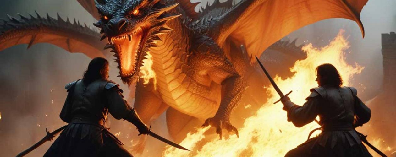 La Batalla de Eldoria: Caballeros contra Dragones